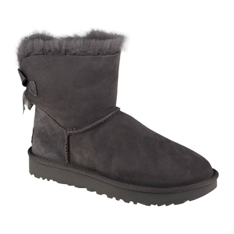 Ugg Mini Bailey Bow Ii W 1016501-GRIGIO scarpe nero