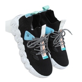 Nero NB387 Scarpe sportive nere con suola alta