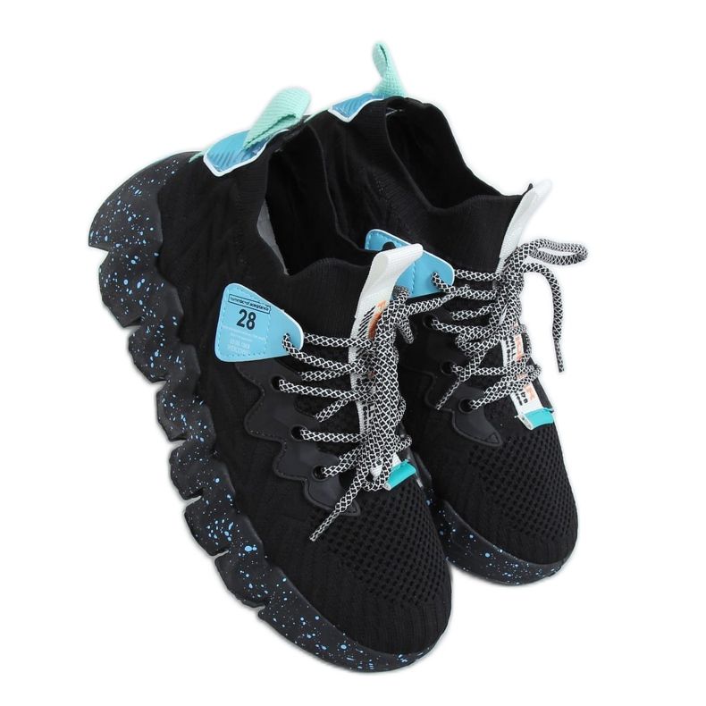 Nero NB387 Allblack scarpe sportive con suola alta