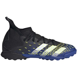 Scarpe calcio adidas Predator Freak.3 Tf Junior nere e blu FY0624 nero nero