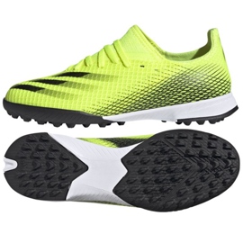 Scarpe da calcio Adidas X Ghosted.3 Tf Jr FW6926 multicolore gialli