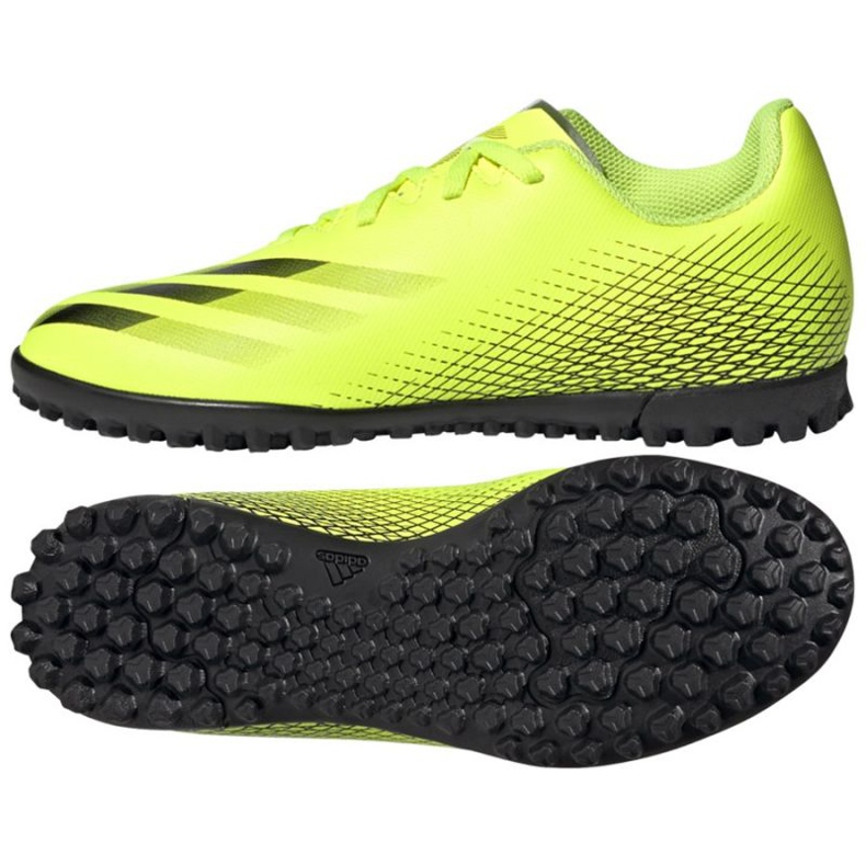 Scarpe da calcio Adidas X Ghosted.4 Tf Jr FW6920 multicolore giallo