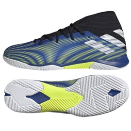 Scarpe da calcio Adidas Nemeziz.3 In M FW7409 bianco, blu, nero blu