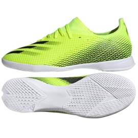Scarpe da calcio Adidas X Ghosted.3 In M FW6937 bianco, giallo fluo verde