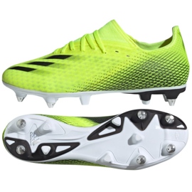 Scarpe da calcio Adidas X Ghosted.3 Sg M FW6957 multicolore giallo