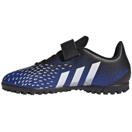 Scarpe da calcio Adidas Predator Freak.4 H&amp;L Tf Jr FY0628 bianco, blu navy, nero blu