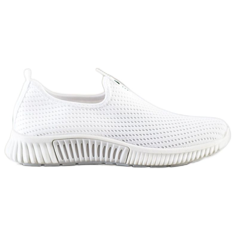 SHELOVET Comode scarpe da ginnastica in tessuto bianca