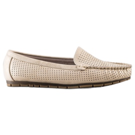 Kylie Mocassini casual traforati beige