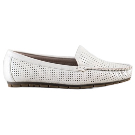 Kylie Mocassini casual traforati bianca