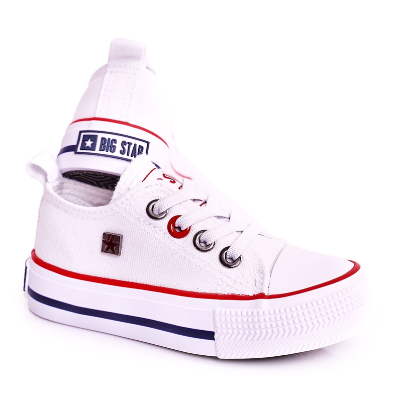 Sneakers basse classiche per bambini Big Star HH374089 Bianco bianca
