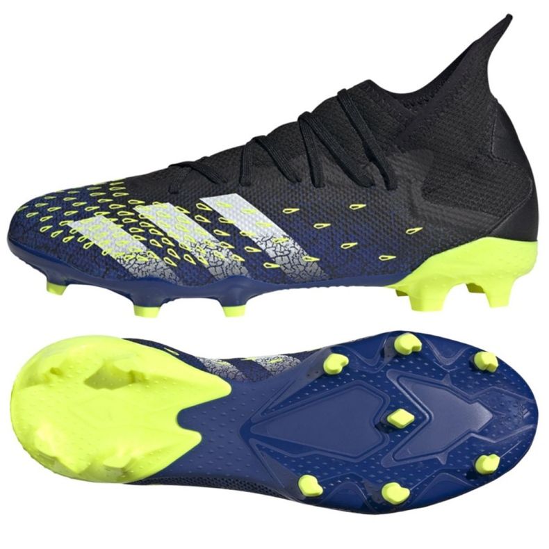 Scarpe da calcio Adidas Predator Freak.3 Fg M FY0610 bianco, nero, reale nero