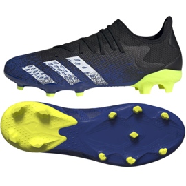 Scarpe da calcio Adidas Predator Freak.3 L Fg M FY0615 bianco, nero, reale nero