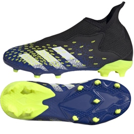 Scarpe da calcio Adidas Predator Freak.3 Ll Fg Jr FY0618 bianco, nero, reale nero