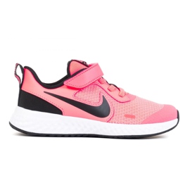 Nike Revolution 5 Psv Jr BQ5672-602 scarpe bianco rosa
