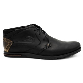 Polbut Scarpe da uomo in pelle C37SW nere nero