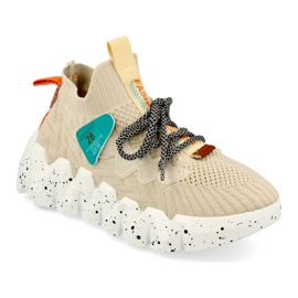 PS1 Calzini sportivi da donna Beige Fashion Pioneer marrone