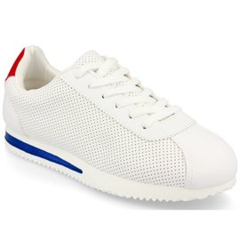 PS1 Scarpe sportive da donna Sneakers Bianco Nova rosso blu navy