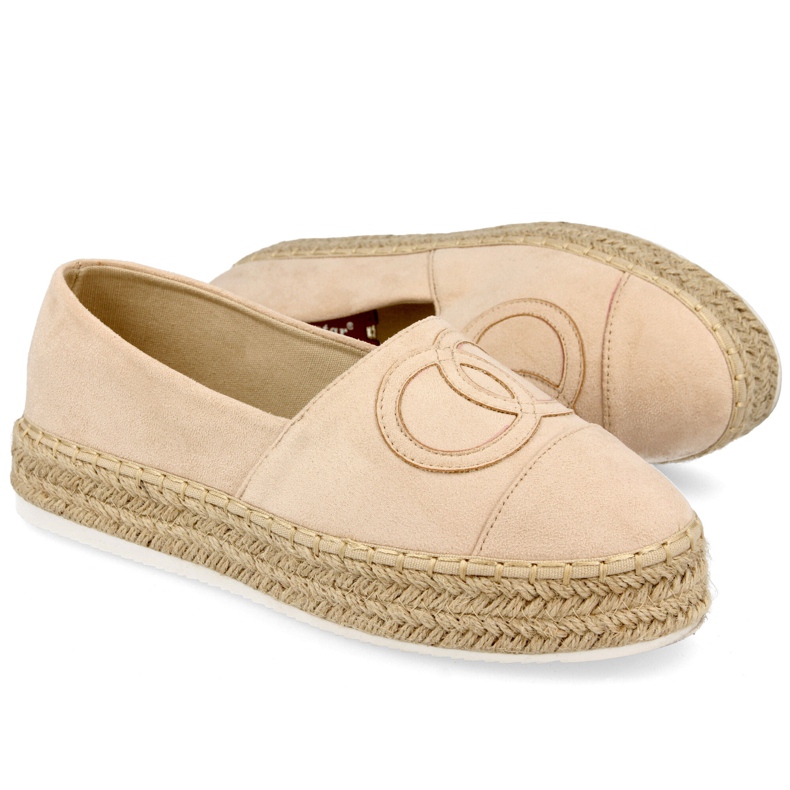 PS1 Espadrillas Da Donna Su Una Piattaforma Di Paglia Beige Febi