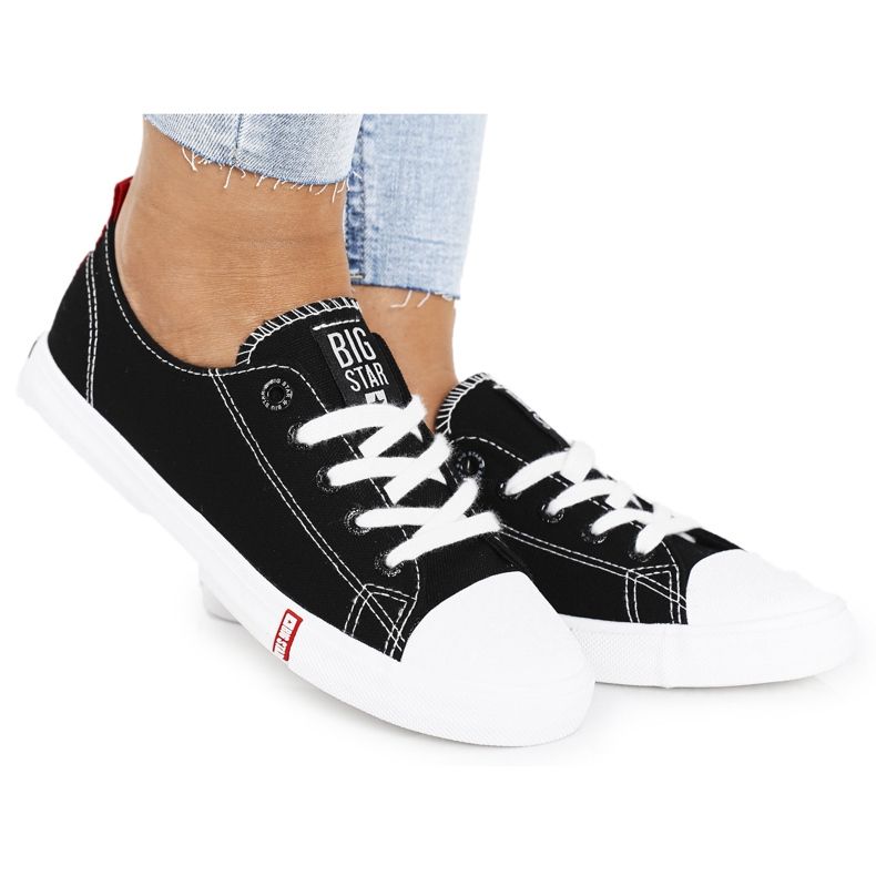 Sneakers Donna Big Star FF274085 Nere e Rosse nero rosso