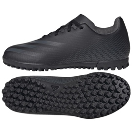 Scarpe da calcio Adidas X Ghosted.4 Tf Jr FX9475 nero nero