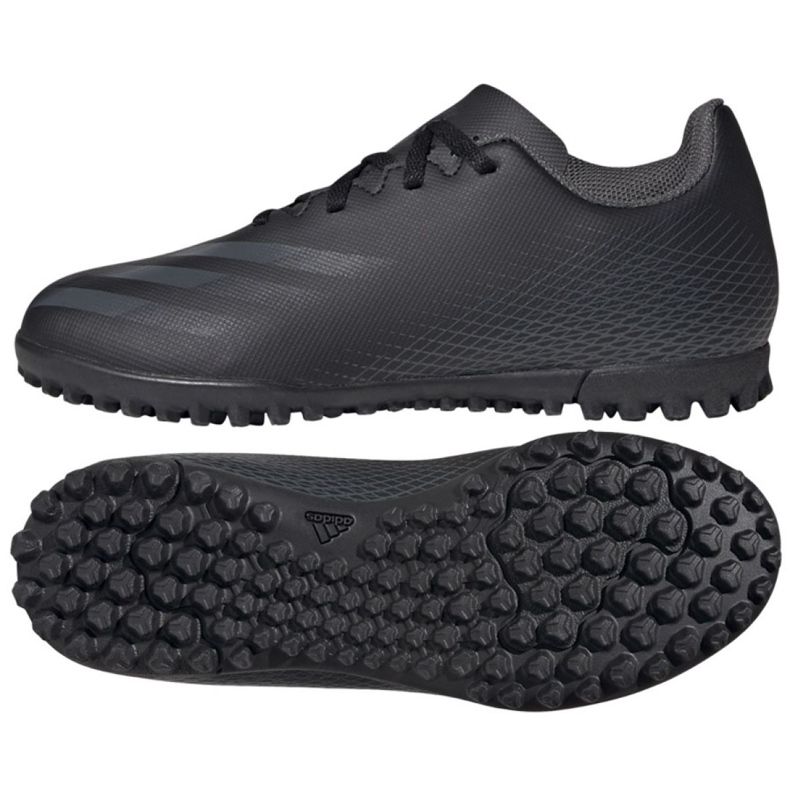 Scarpe da calcio Adidas X Ghosted.4 Tf Jr FX9475 nero nero