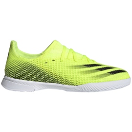 Scarpe da calcio Adidas X Ghosted.3 In Junior giallo-nero-bianco FW6924 verde