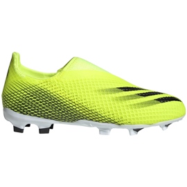 Scarpe calcio Adidas X Ghosted.3 Ll Fg Junior giallo-nero FW6978