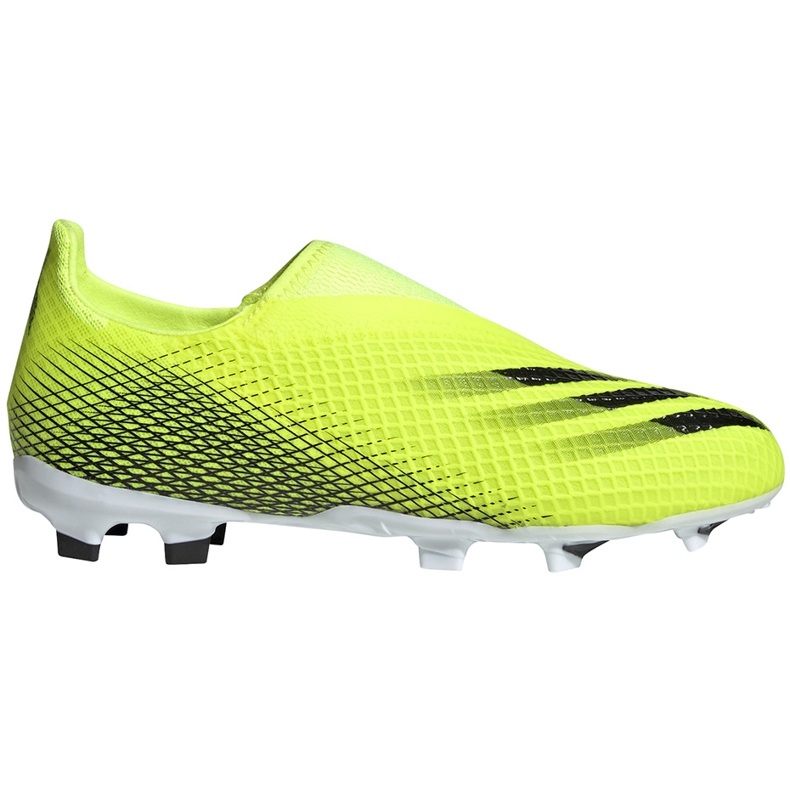 Scarpe calcio Adidas X Ghosted.3 Ll Fg Junior giallo-nero FW6978