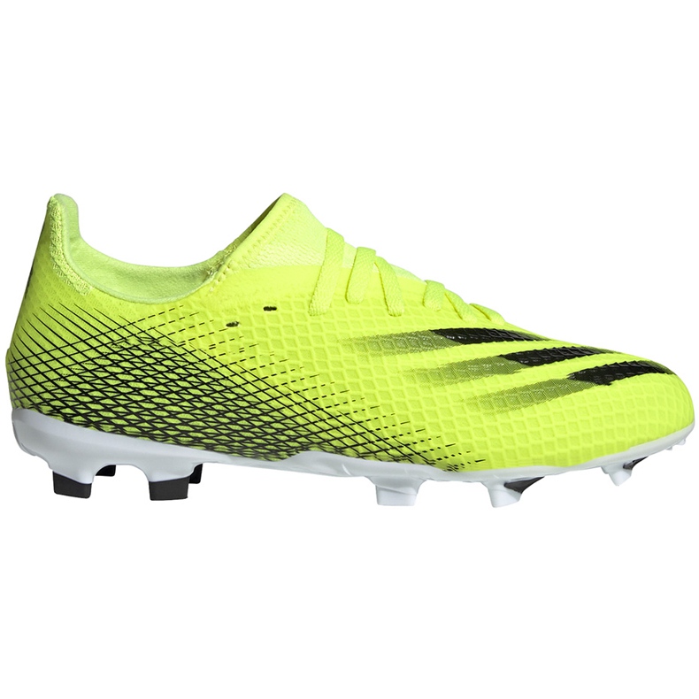 Scarpe calcio Adidas X Ghosted.3 Fg Junior giallo-nero FW6934