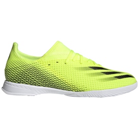 Scarpe da calcio Adidas X Ghosted.3 In giallo-nero-bianco FW6937