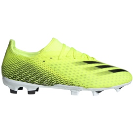 Scarpe da calcio Adidas X Ghosted.3 Fg giallo-nere FW6948