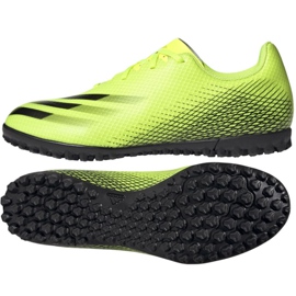 Scarpe da calcio Adidas X Ghosted.4 Tf M FW6917 multicolore giallo