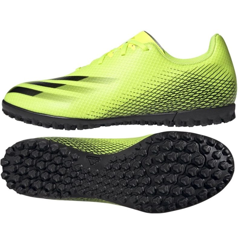 Scarpe da calcio Adidas X Ghosted.4 Tf M FW6917 multicolore giallo