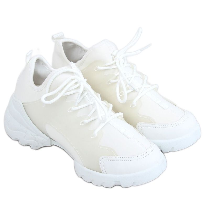 Bianco LA126P Scarpe sportive bianche bianca