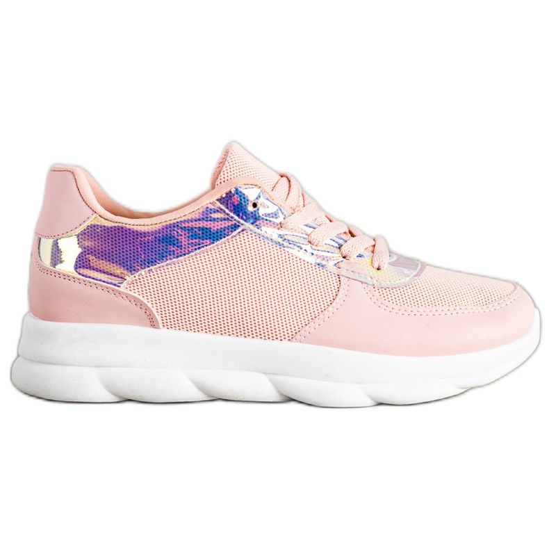 SHELOVET Scarpe da ginnastica classiche in polvere rosa