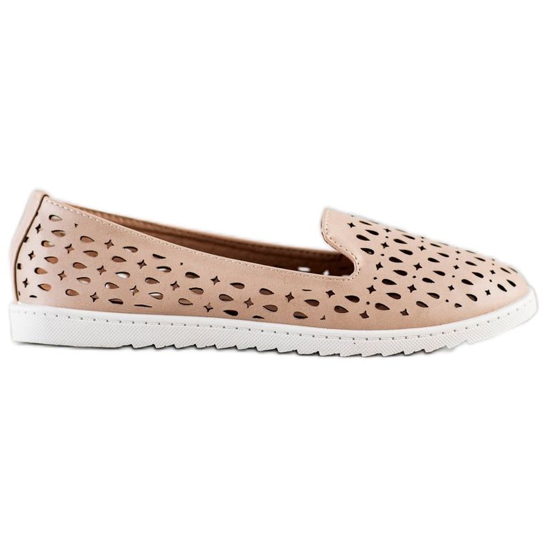 Sabatina Slipon con motivo traforato marrone
