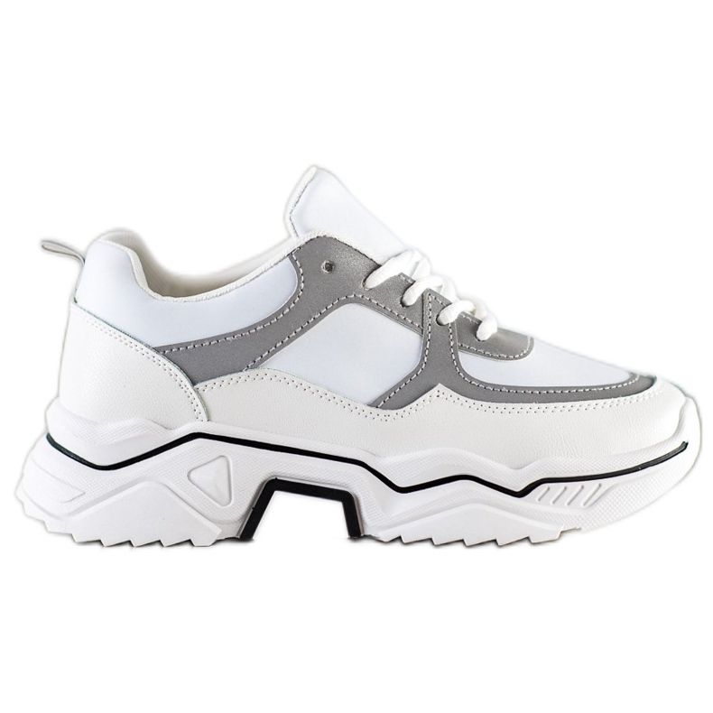 SHELOVET Comode sneakers sportive bianco grigio multicolore