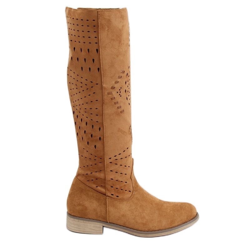 Camel ST-53P Stivali traforati cammello marrone
