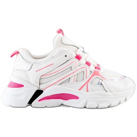 SHELOVET Sneakers Con Inserto Rosa bianco