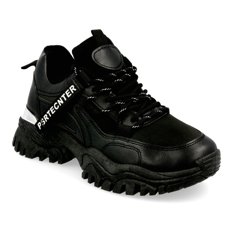 PS1 Sneakers Chunky da donna nere su una suola massiccia nero