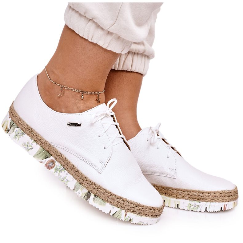 Scarpe da donna in pelle Maciejka Bianco 0293611 bianca