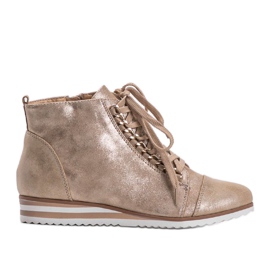 Sneakers beige 15A8617 d'oro