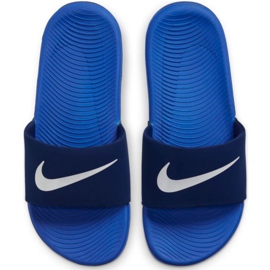 Ciabatte Nike Kawa Jr 819 352 404 bianco blu