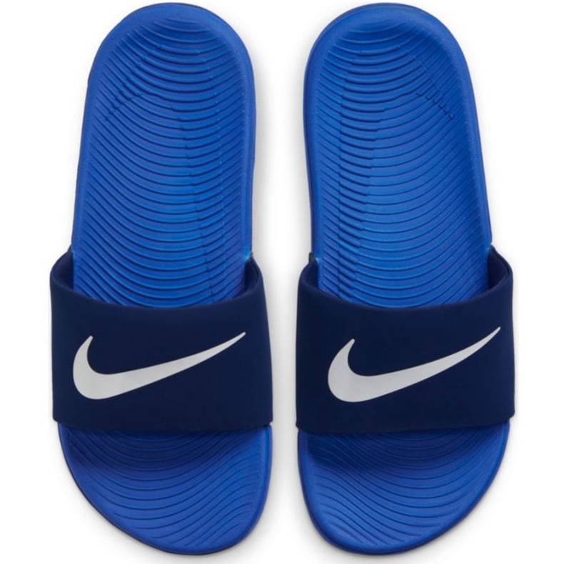 Ciabatte Nike Kawa Jr 819 352 404 bianca blu