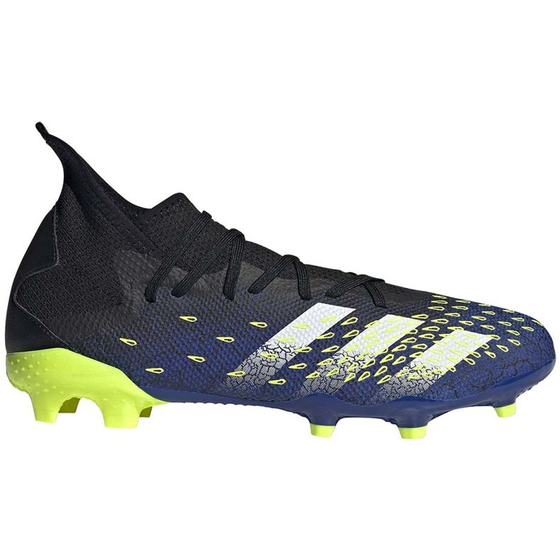 Scarpe calcio adidas Predator Freak.3 Fg nere e blu FY0610 nero nero
