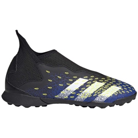 Scarpe da calcio Adidas Predator Freak.3 Ll Tf Junior nere e bianche FY0997 nero nero