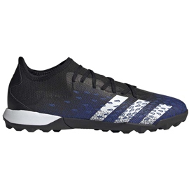 Scarpe calcio adidas Predator Freak.3 L Tf nere e blu FY0616 nero nero