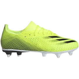 Scarpe da calcio Adidas X Ghosted.3 Sg giallo-nere FW6957 giallo, nero