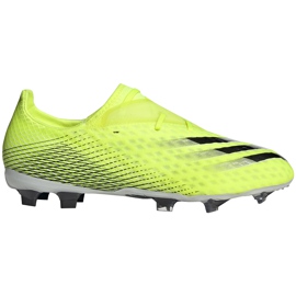 Scarpe da calcio Adidas X Ghosted.2 Fg giallo-nere FW6958 giallo, nero
