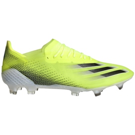 Scarpe da calcio Adidas X Ghosted.1 Fg giallo-nere FW6898 giallo, nero